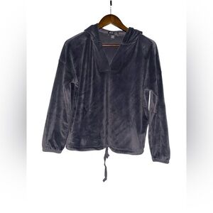 Barefoot Dream Luxechic‎ Soft Plush Velvet Cozy Hoodie Women XS Stretch Comfy